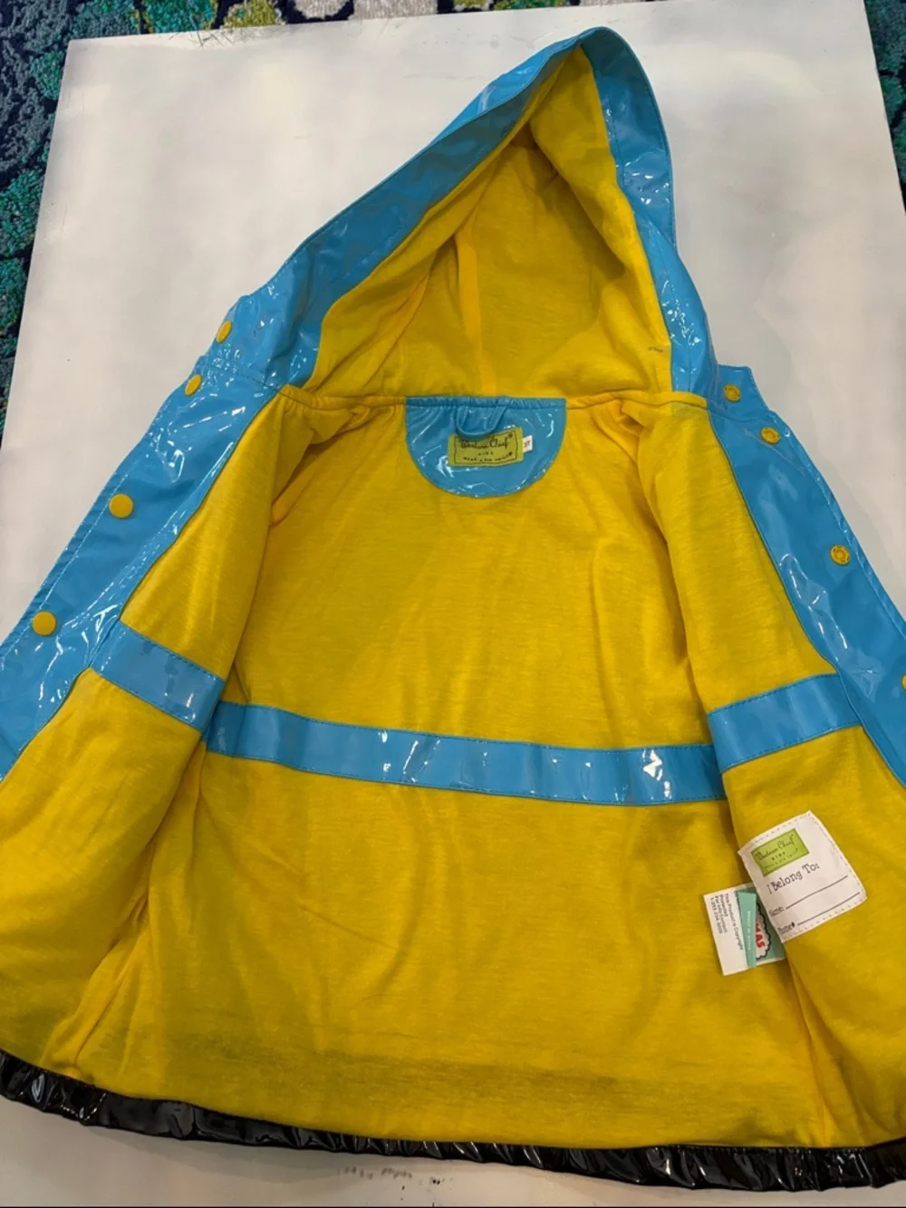 Thomas & Friends Yellow & Blue Kids Hooded Raincoat
